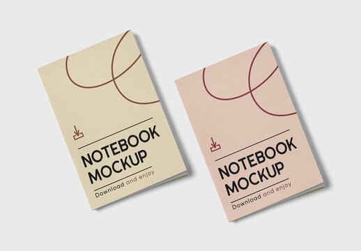 Thin Notebook Mockups