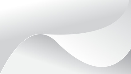 abstract white wallpaper design for desktop or mobile phone with wavy shape