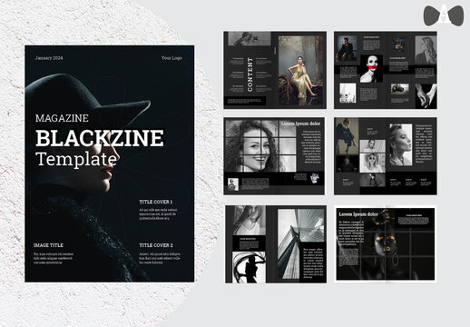 Blackzine Magazine Template