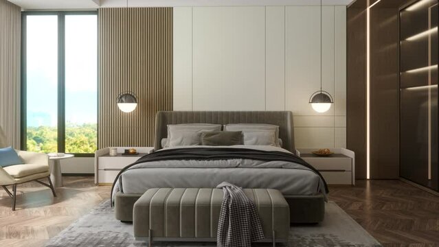 Interior Of Modern Luxurious Bedroom