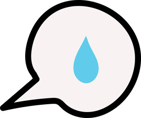 Dissapointed speech bubble illustration