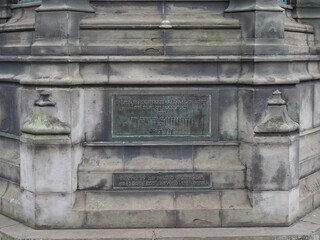 John Montagu Douglas Scott statue in Edinburgh - obrazy, fototapety, plakaty