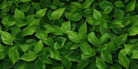 Verdant Leaf Carpet, Generative AI - obrazy, fototapety, plakaty
