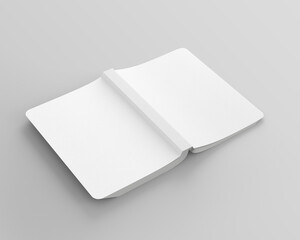 Blank book with rounded edges template