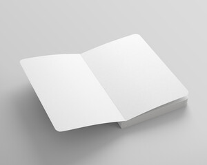 Blank book with rounded edges template