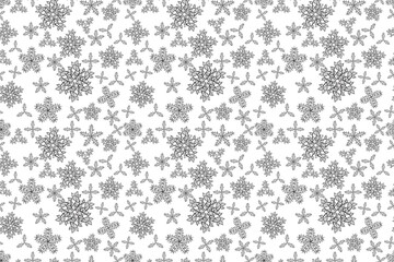 Seamless pattern with interesting doodles on colorfil background.