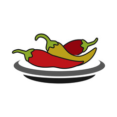 Red Hot Chili logo designs concept vector, Spicy Pepper logo designs template on white background