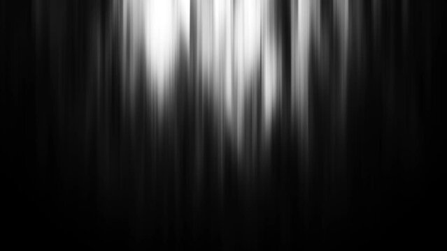 abstract black and white animated background with moving blur lines and lights, 4k uhd seamless loop