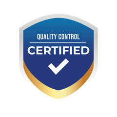 Certified Badge, label, logo Design isolated on white background