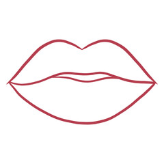 Red Lips Doodle