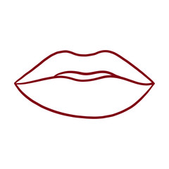 Female Lips Handrawn