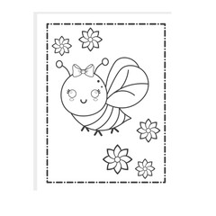 Cute Bee Coloring Pages