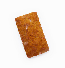 Homemade Bread on White Background