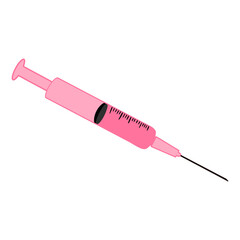 Fototapeta premium Pink Filler Syringe