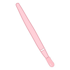 Pink Lip Applicator Illustration