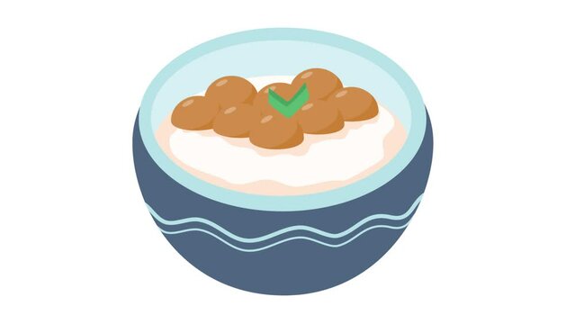 Biji Salak is Indonesian famous dessert, especially during Ramadan animation