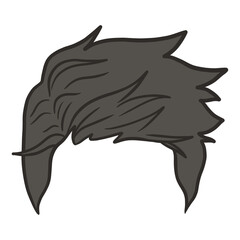 Obraz premium Grey Hairstyle