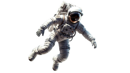 Astronaut isolated on transparent background, Generative ai.