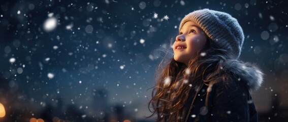 children rejoice at the first snow