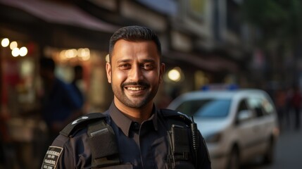Indian people work as policemen or cops.