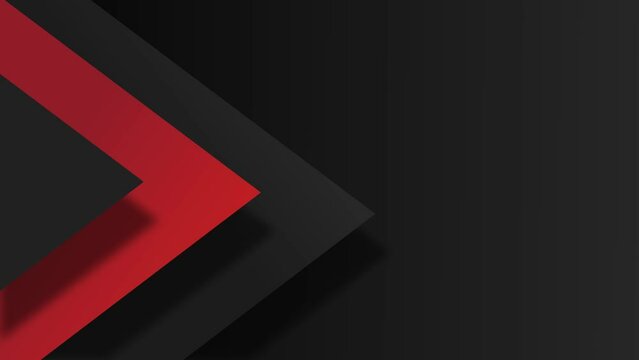 Geometrict shape black and red color animation HD