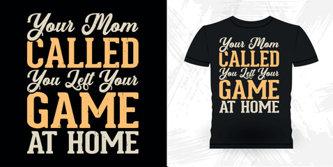 Mom Lover Mother's Day Funny Billiards Game Gift Retro Vintage Pool Player T-shirt Design © Tee_expert