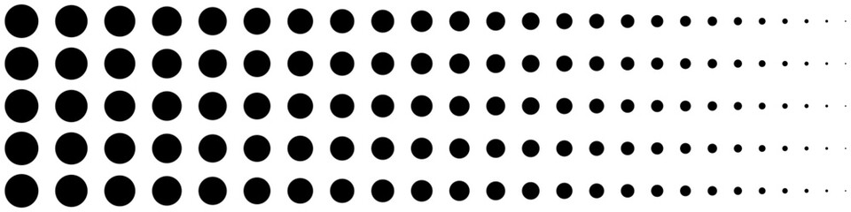Background with monochrome different dotted texture. Vector icon polka dot pattern template.