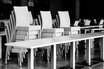 tables and chairs