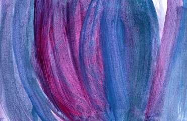 Аbstract  blue pink art background.  Grunge painting texture. Modern art. Picturesque image of water. Background for presentation, poster, website, cosmetics, spa. Print for fabric, T-shirt