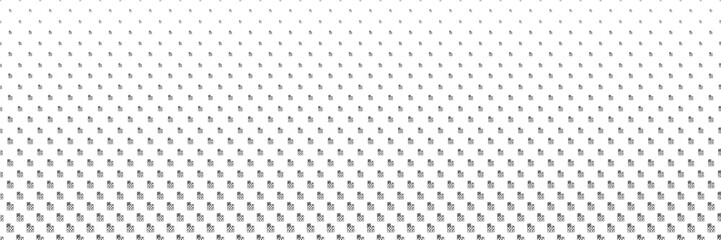 Fototapeta premium Blended black gift box line on white for pattern and background, halftone effect.