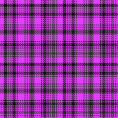 Purple Black Tartan Plaid Pattern Seamless. Check fabric texture for flannel shirt, skirt, blanket
