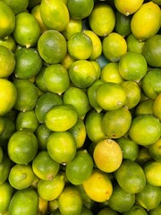  yellow and green lemons background
