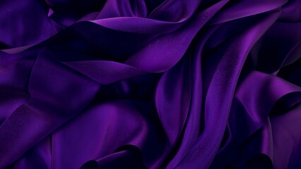 Stylish fabric silk cloth wave background 3D generated 2