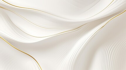 free photos elegant golden yellow lines curves on white background.generative AI