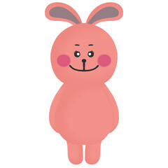 pink rabbit cartoon