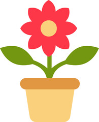 Flower pot illustration