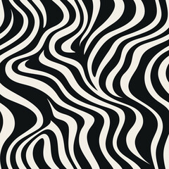 Monochrome Fluidity Pattern
