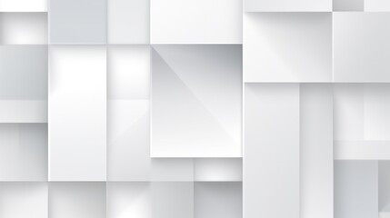 Futuristic 3D abstract white geometry background. Modern gradient illustration, minimal. Futuristic artwork, digital drawing for interior design, fashion textile, wallpaper, website