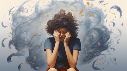 Acute stress disorder and emotional breakdown due to overwhelming study or work pressure. Intense burden of academic or professional demands.