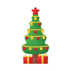 christmas tree illustration