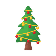 christmas tree illustration