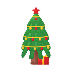 christmas tree illustration