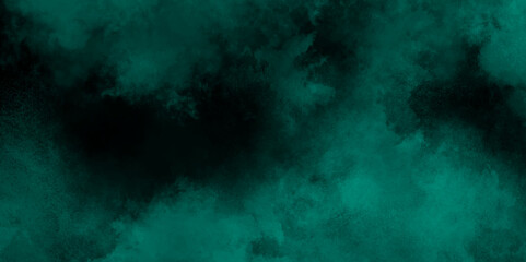 Mint smoke texture on black. Freeze motion of dust splash Abstract background of chaotically mixing puffs of smoke on a dark mint particles explosion on black background graphics pattern lines. © Fannaan