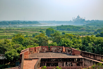 top view from the Agra fort,Agra,India