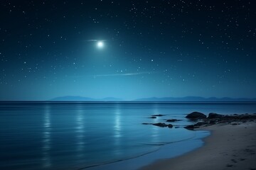 Beautiful night beach.