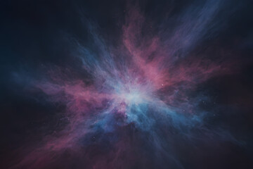 Fototapeta na wymiar visualization of space, collar dust Splashing in a explosion 