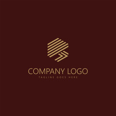 Letter R Logo with Simple and Elegant Color