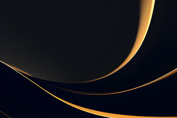 Abstract vector wavy lines flowing smooth curve mix black gradient color in concept of luxury, technology, modern.