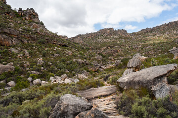 view of mountain valley stream