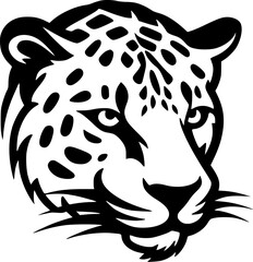 Leopard - Minimalist and Flat Logo - Vector illustration